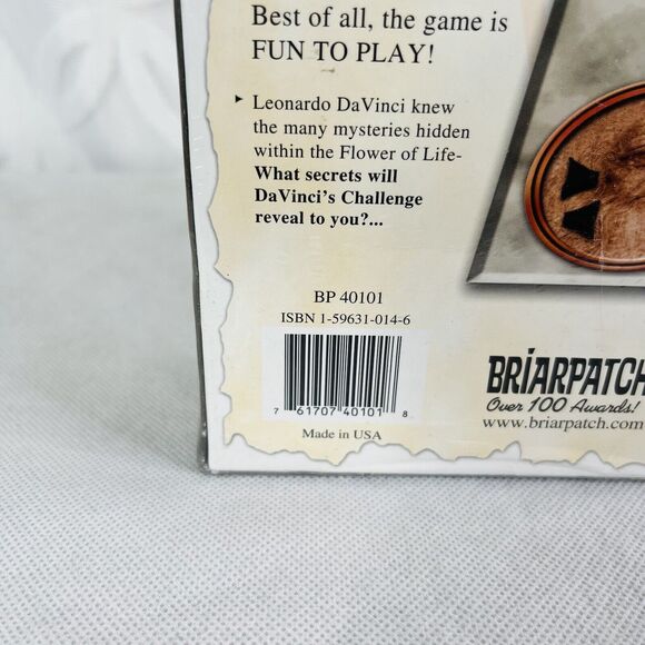 Briarpatch Davinci's Challenge Board Game Da Vinci Toy Ancient Secret Symbols - Picture 4 of 4